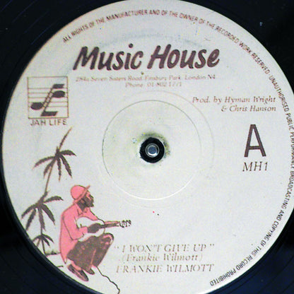 Frankie Wilmott - I Won't Give Up  /  Version [New Vinyl Record 12" Single]