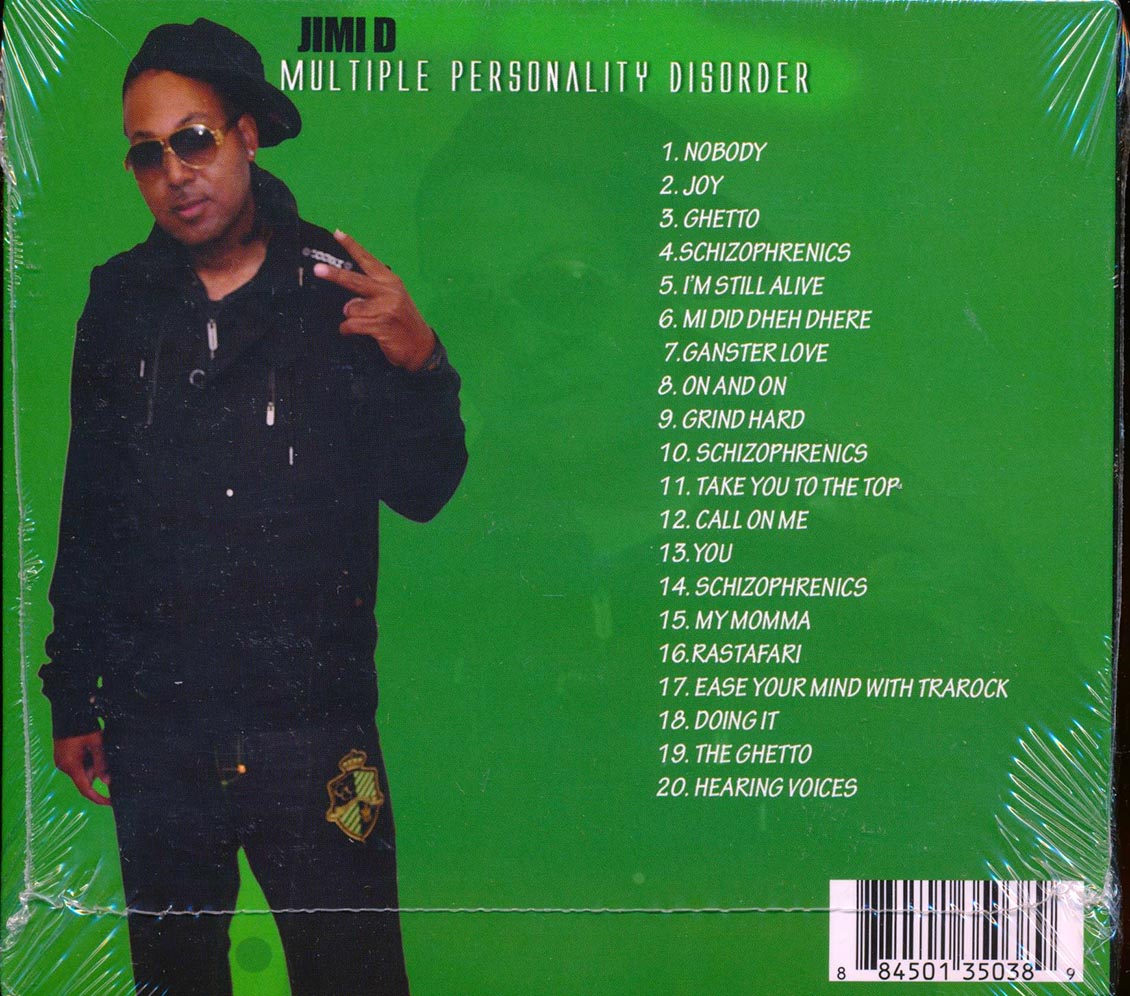 Jimi D - Multiple Personality Disorder (20 tracks) [New CD]