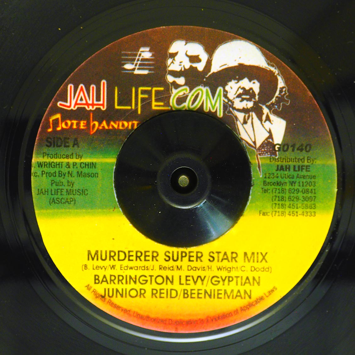 Barrington Levy, Gyptian, Jr. Reid, Beenie Man - Murderer Super Star Mix  /  Version (rhythm: "Murderer / Hot Milk") (colored vinyl) [New] [New Vinyl 7"]