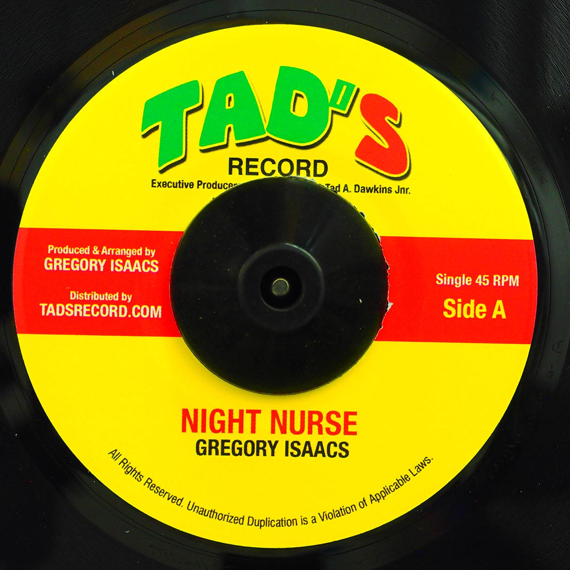 Gregory Isaacs - Night Nurse  /  Roots Radics - Version (rhythm: "Night Nurse") (US press) [New Vinyl Record 7" Single]