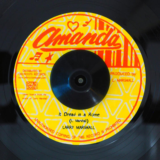 Larry Marshall - It Dread In A Rome  /  Amanda All Stars - Dub Out A Rome [New Vinyl Record 7" Single]