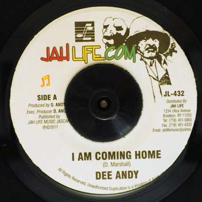 Dee Andy - I Am Coming Home  /  Dee Andy - War [New Vinyl 7"]