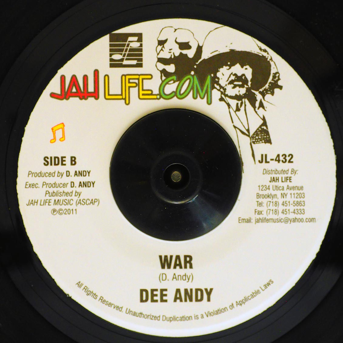 Dee Andy - I Am Coming Home  /  Dee Andy - War [New Vinyl 7"]