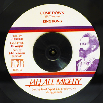 King Kong - Come Down  /  Version [New Vinyl 7"]
