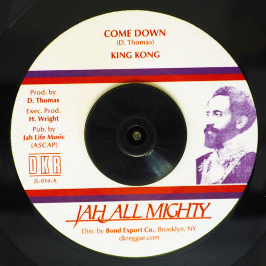 King Kong - Come Down  /  Version [New Vinyl Record 7" Single]