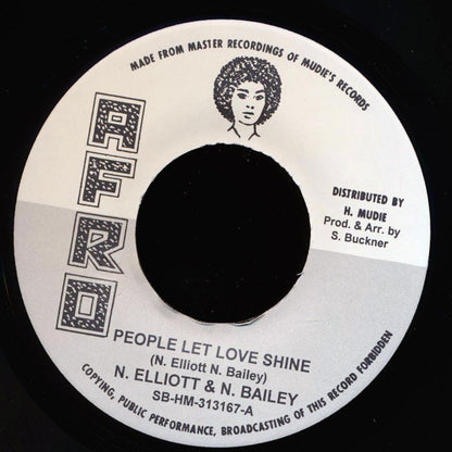 N Elliott, N Bailey - People Let Love Shine  /  The Jet Sets - Too Much [New Vinyl 7"]