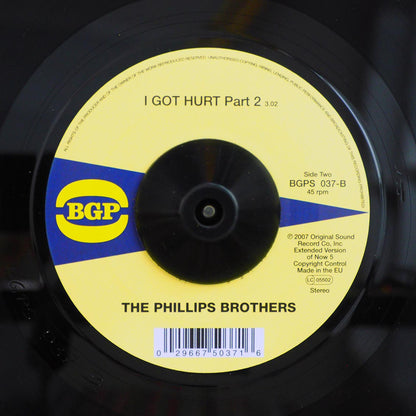 Phillips Brothers - I Got Hurt Part 1  /  Phillips Brothers - I Got Hurt Part 2 [New Vinyl 7"]