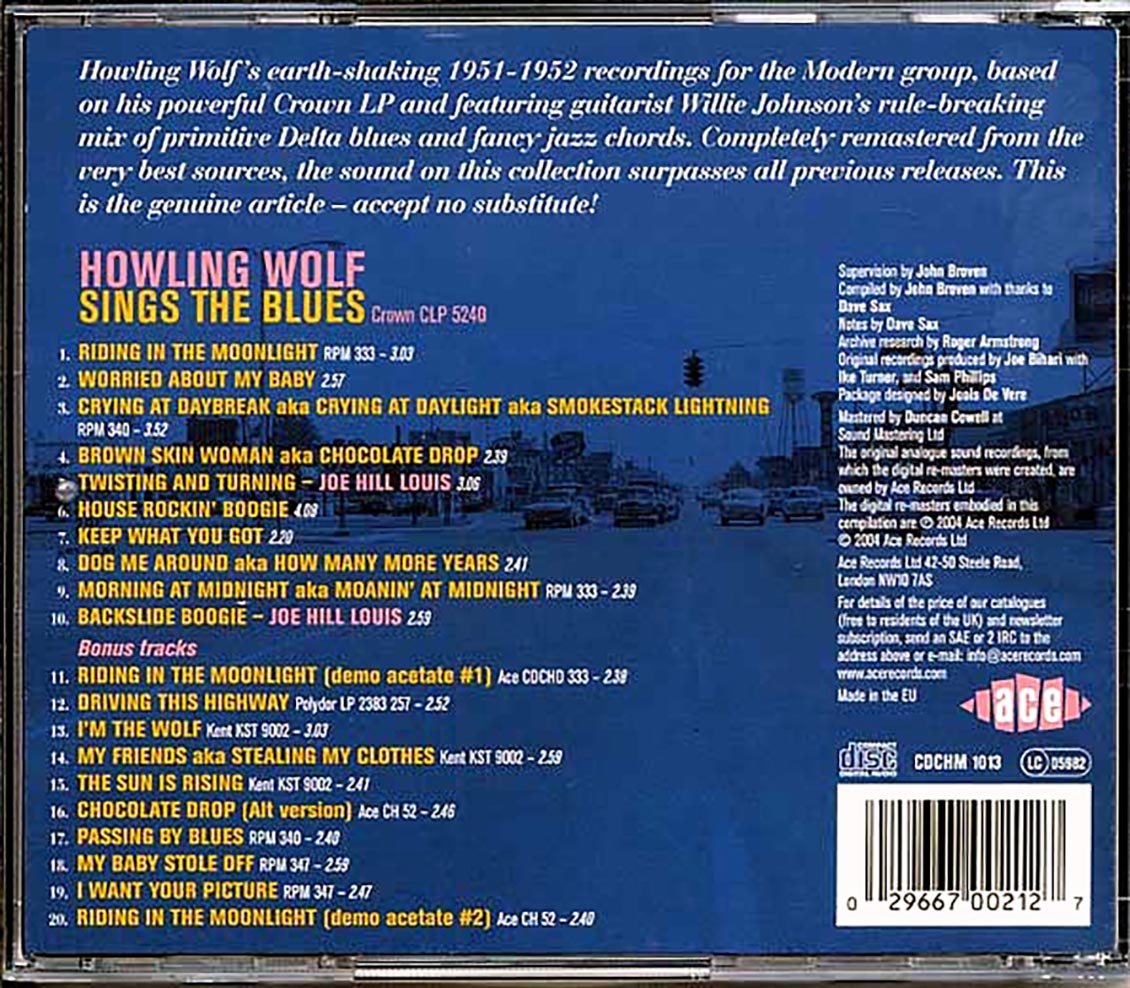 Howling Wolf - Sings The Blues [New CD]