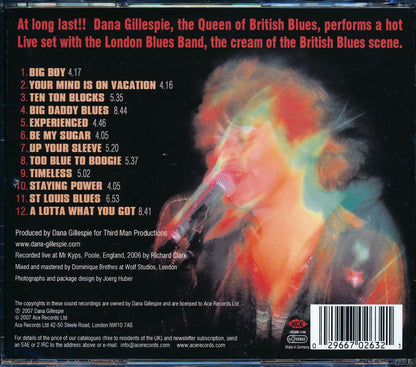 Dana Gilluespie - Live With The London Blues Band [New CD]