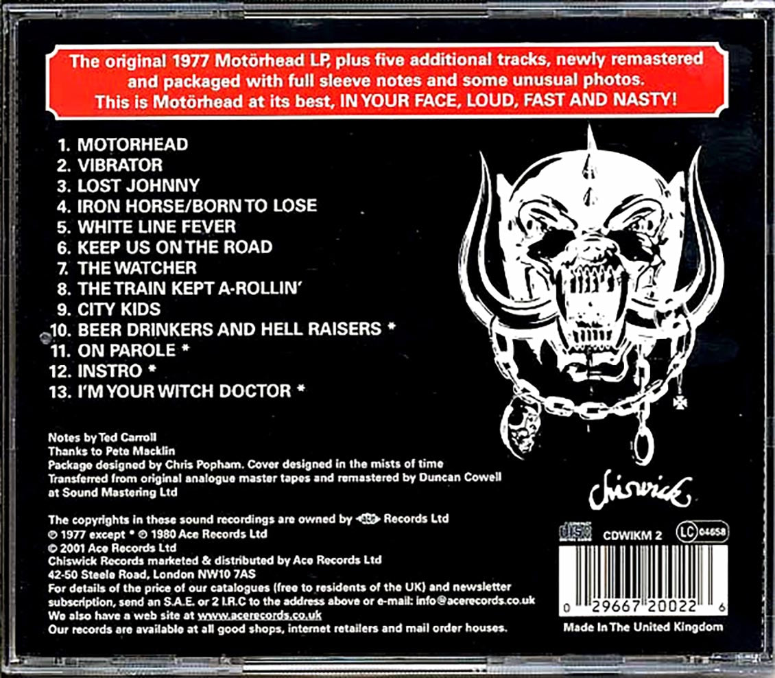 Motorhead - Motorhead [New CD]