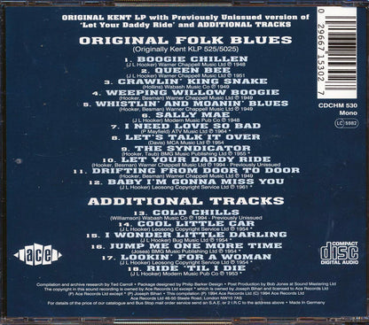 John Lee Hooker - Original Folk Blues [New CD]
