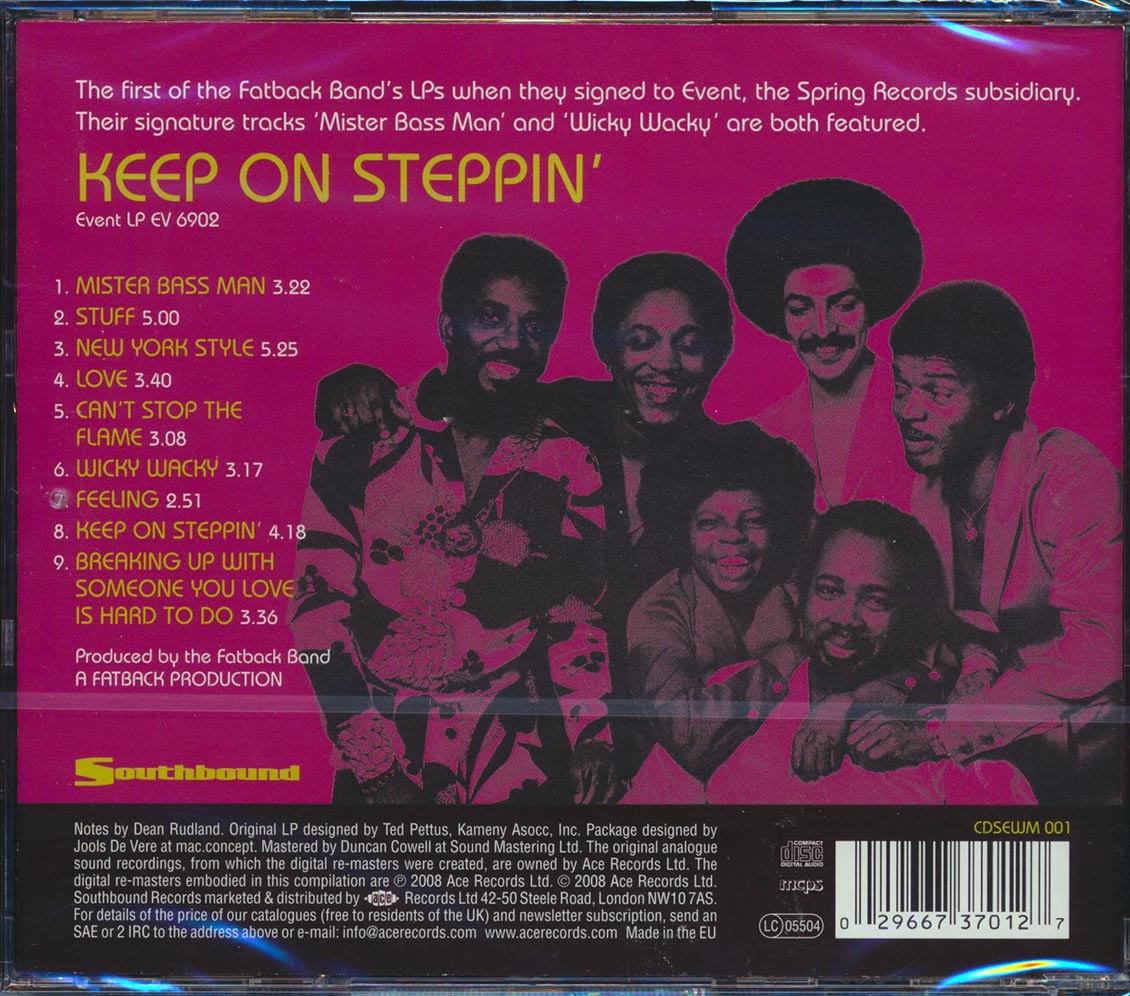 The Fatback Band - Keep On Steppin [New CD]