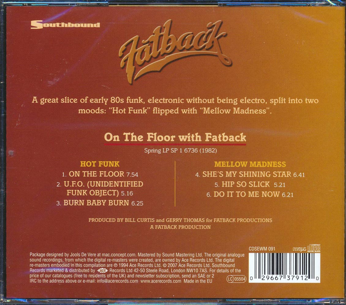 Fatback - On The Floor With Fatback [New CD]