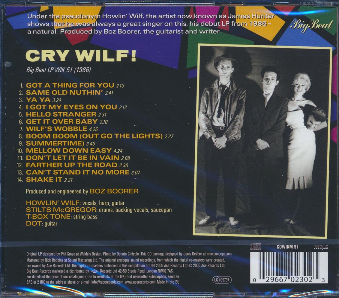 Howlin Wilf & The Vee Jays - Cry Wilf [New CD]