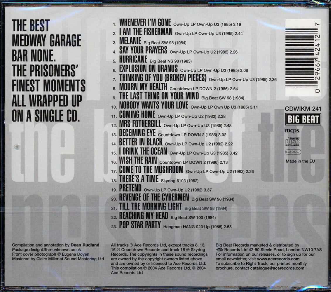 The Prisoners - Hurricane: The Best Of The Prisoners (23 tracks) [New CD]