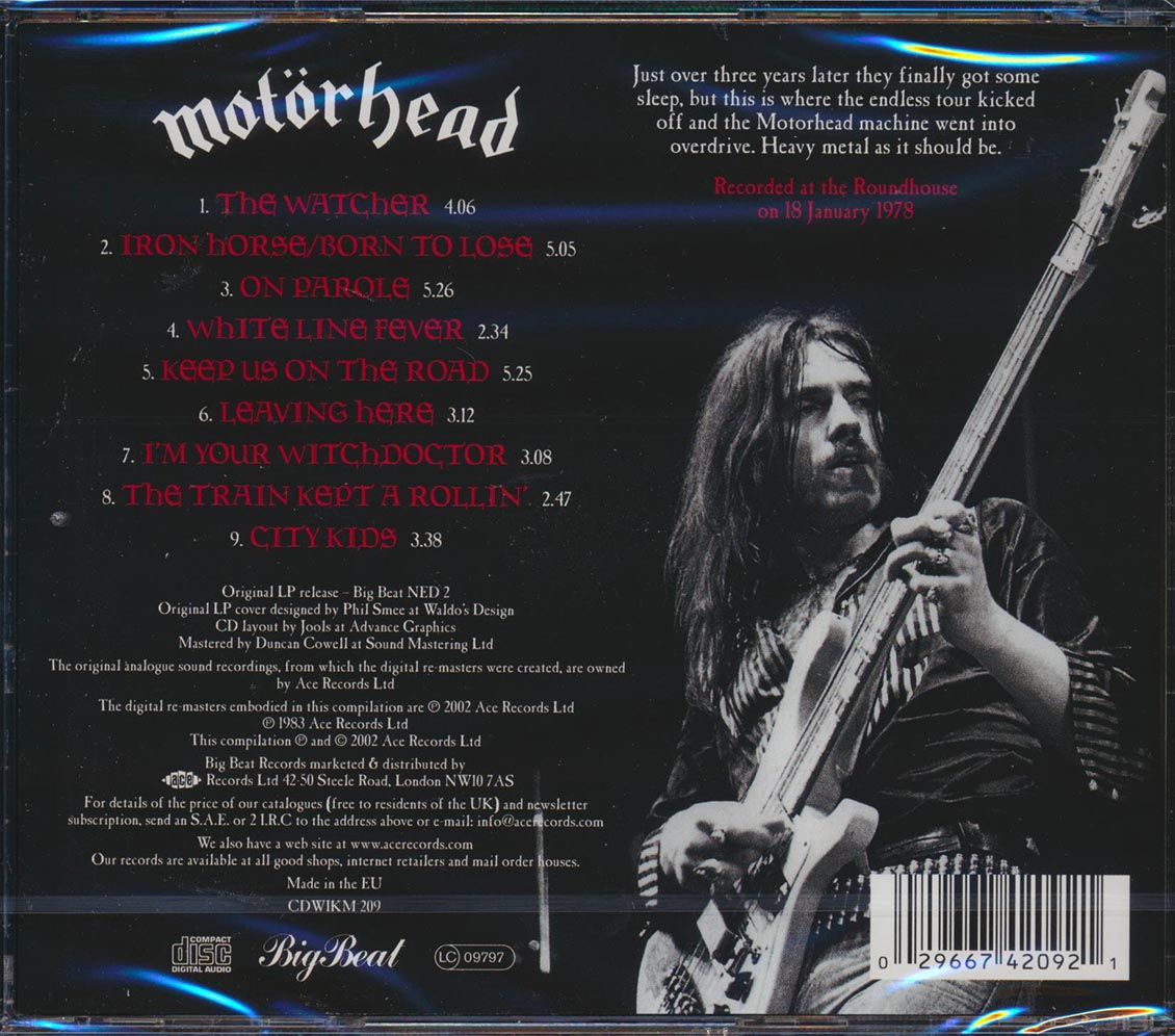 Motorhead - Recorded Live 1978 [New CD]