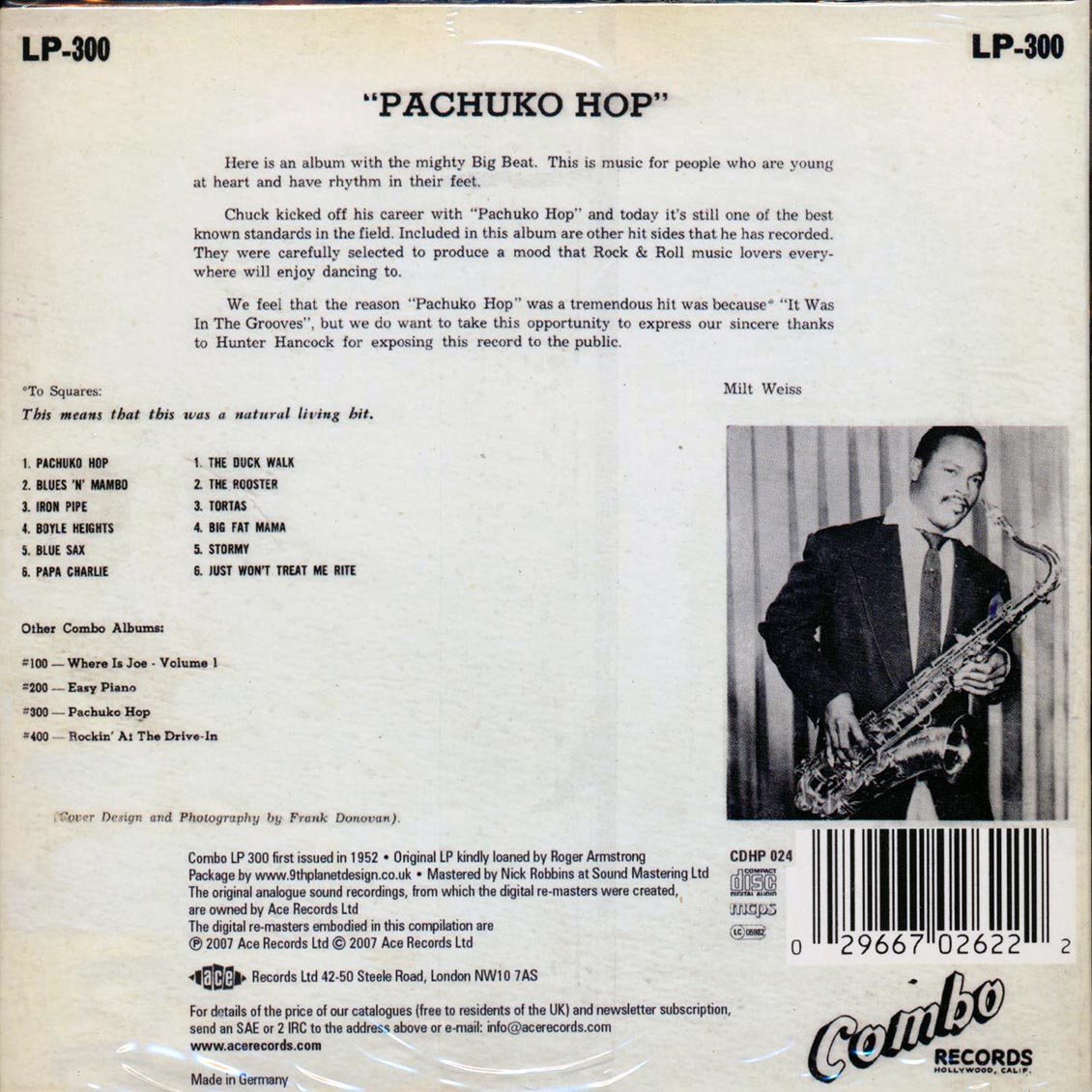 Chuck Higgins - Pachuko Hop [New CD]
