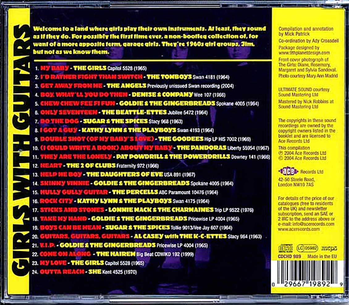 Various - Girls With Guitars (24 tracks) [New CD]