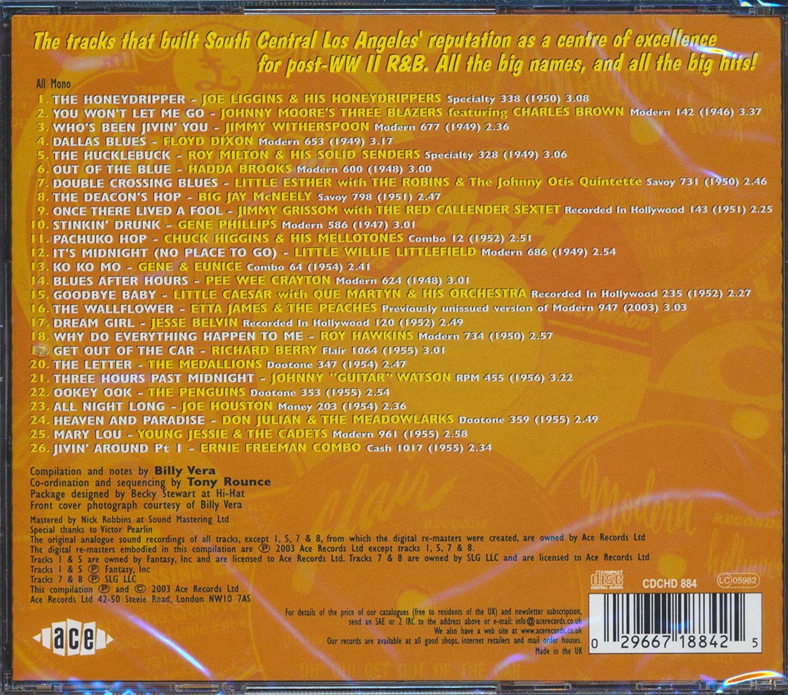 Various - Surefire Hits On Central Avenue: The South Central R & B Scene (26 tracks) [New CD]