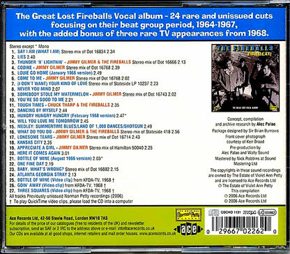 The Fireballs - Firebeat: The Great Lost Vocal Album (27 tracks) [New CD]