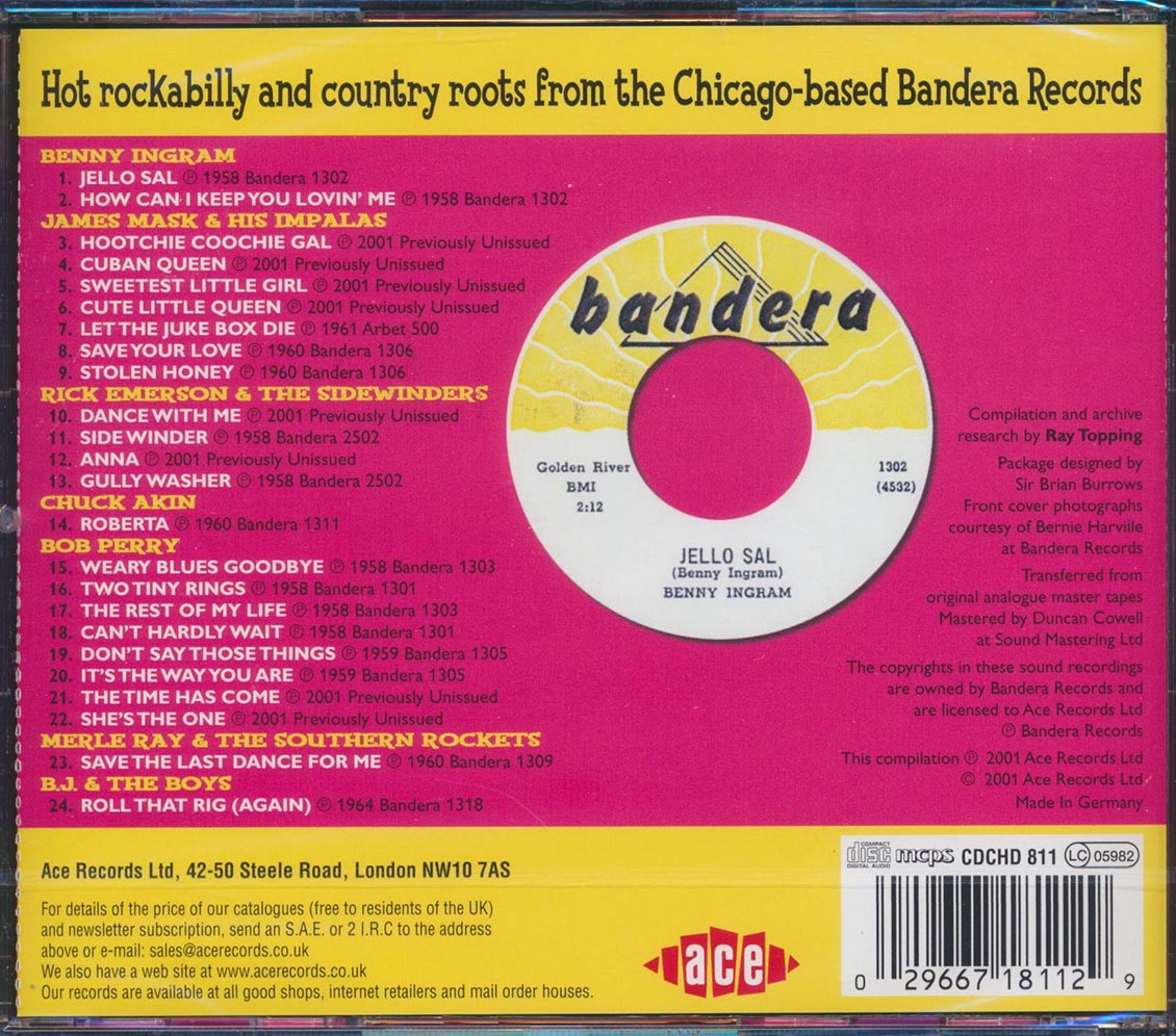 Various - Bandera Rockabilly And Country Roots (24 tracks) [New CD]