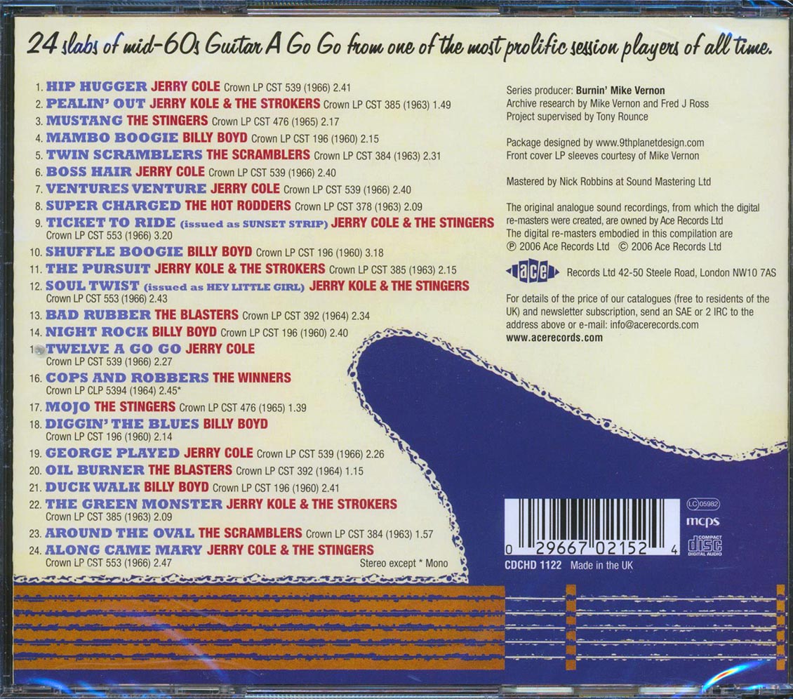 Jerry Cole - Hot Rod Twangin (24 tracks) [New CD]