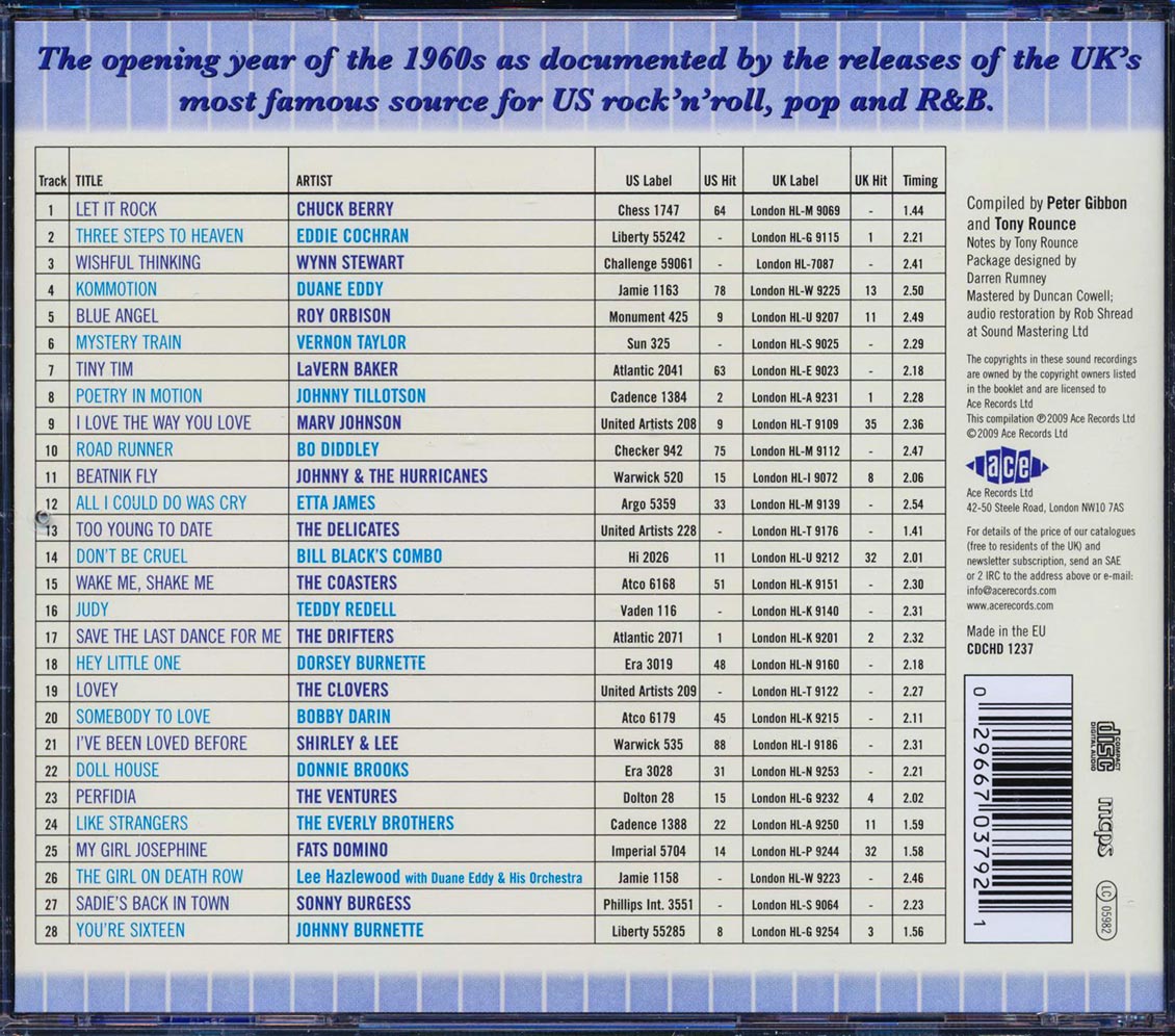 Various - The London American Label Year By Year: 1960 (28 tracks) [New CD]