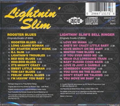 Lightnin' Slim - Rooster Blues + Lightnin Slim's Bell Ringer (24 tracks) [New CD]