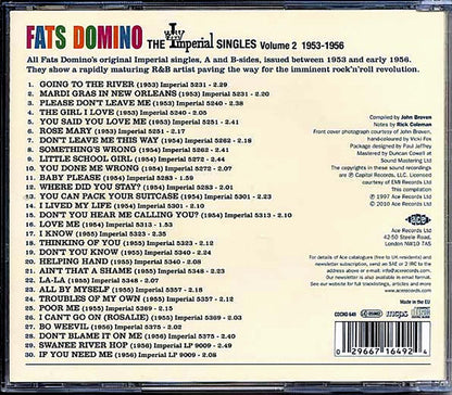 Fats Domino - The Imperial Singles Volume 2: 1953-1956 (30 tracks) [New CD]
