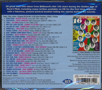 Various - Teenage Crush Volume 5: 28 Teen Hits From Billboard's Hot 100 Chart 1957-1963 (28 tracks) [New CD]