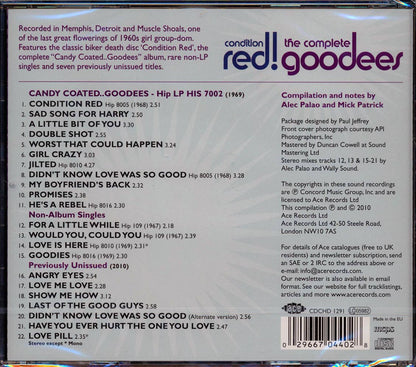The Goodees - Condition Red: The Complete Goodees (22 tracks) [New CD]
