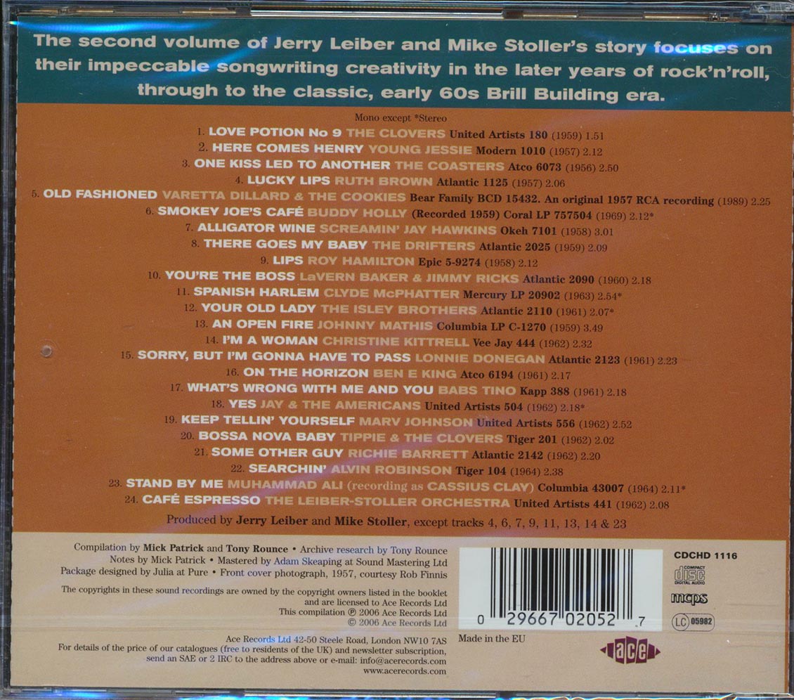 Various - The Leiber & Stoller Story Volume 2: On The Horizon 1956-1962 (24 tracks) [New CD]