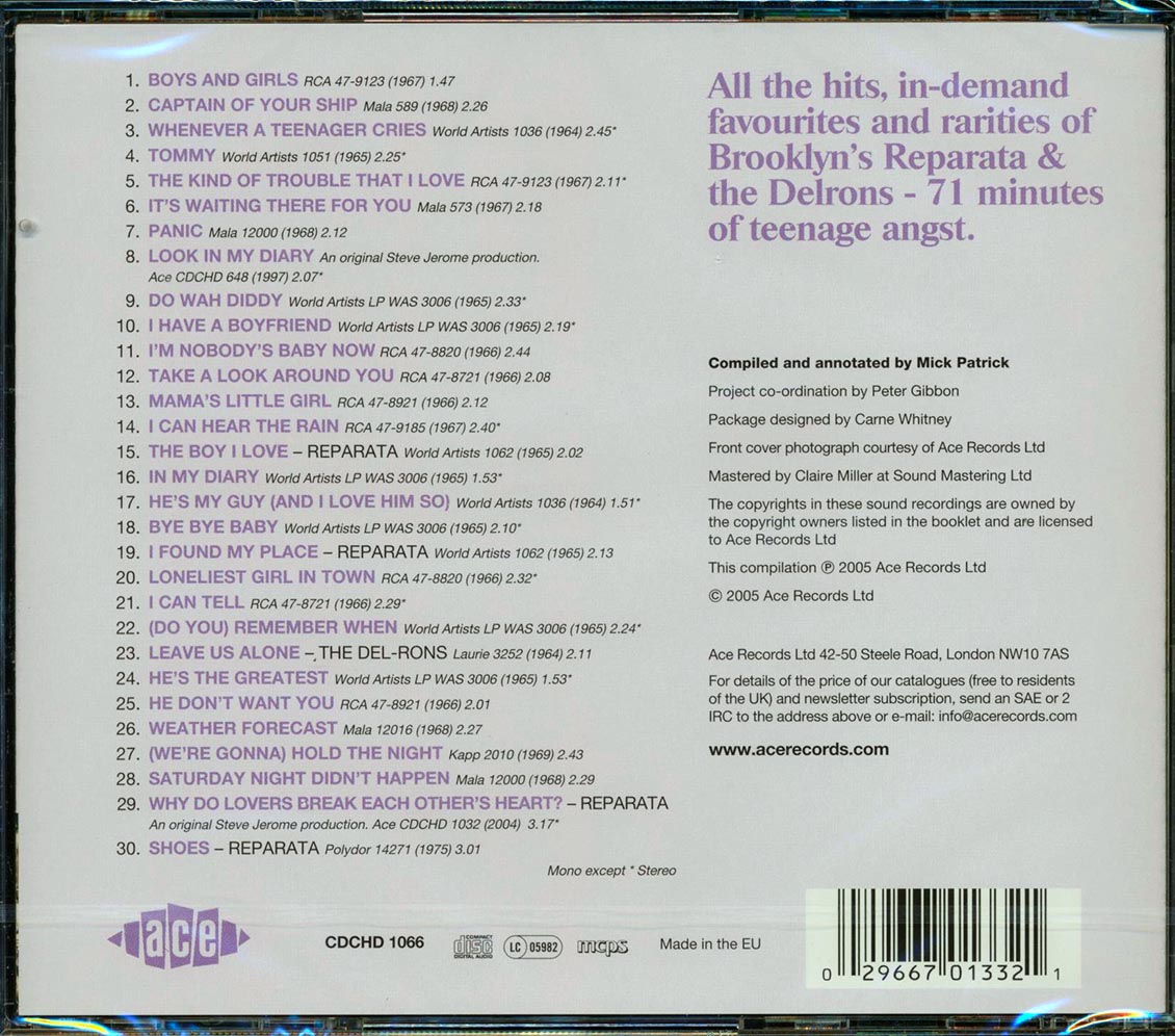 Reparata & The Delrons - The Best Of Reparata & The Delrons (30 tracks) [New CD]