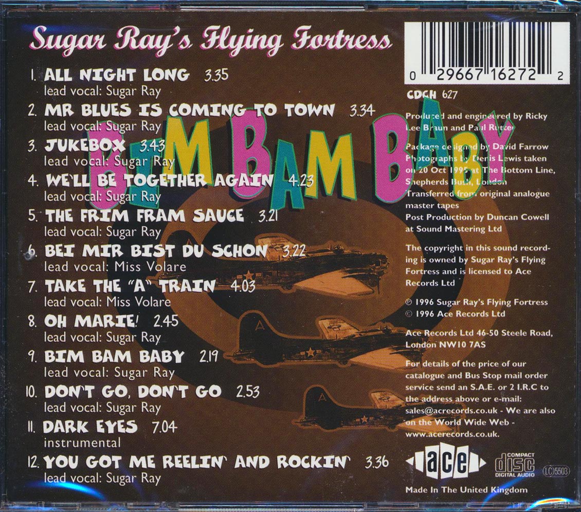 Sugar Ray's Flying Fortress - Bim Bam Baby [New CD]