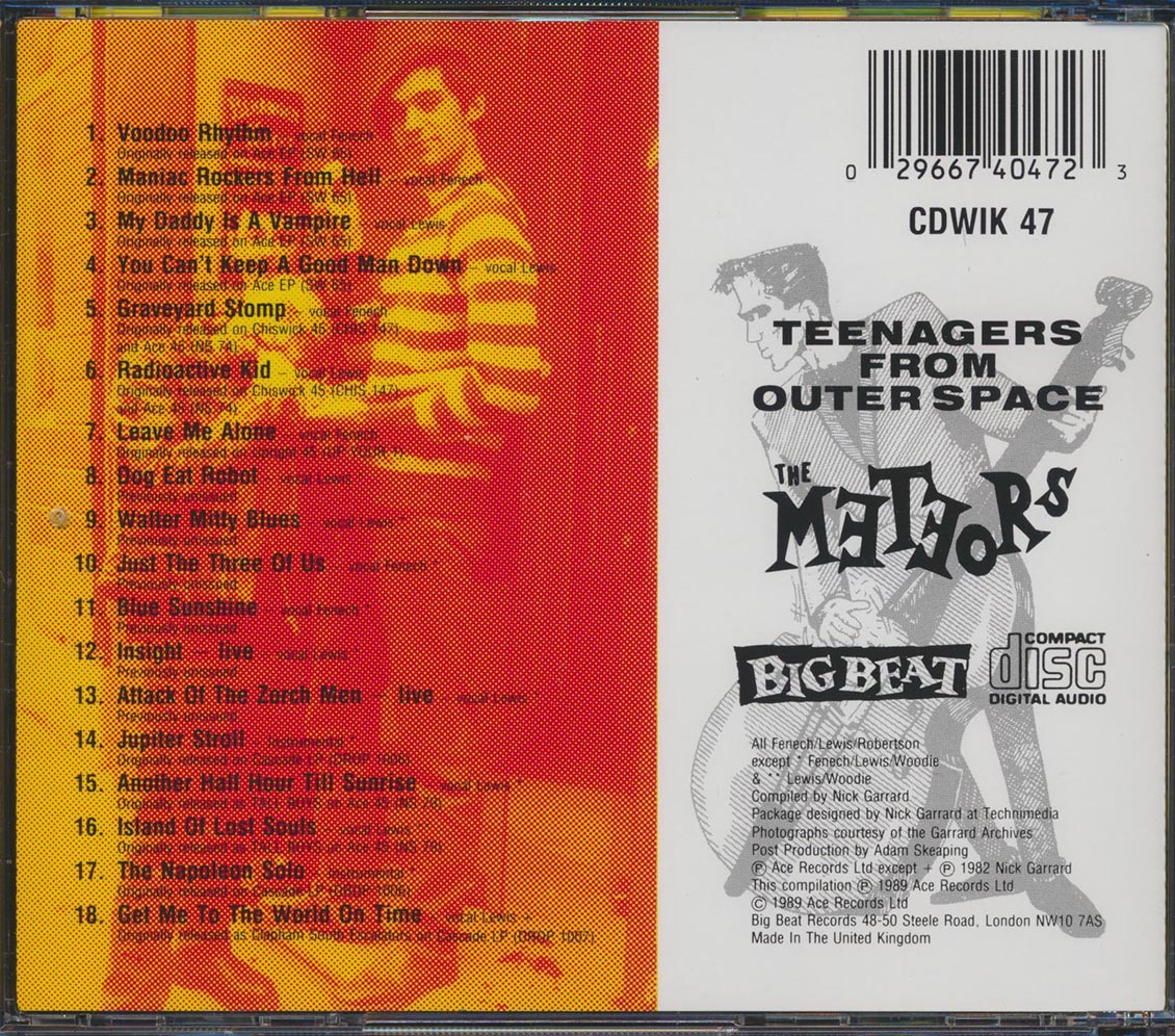 The Meteors - Teenagers From Outer Space [New CD]