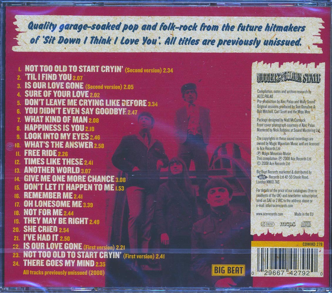 The Mojo Men - Not Too Old To Start Cryin: The Lost 1966 Masters (24 tracks) [New CD]