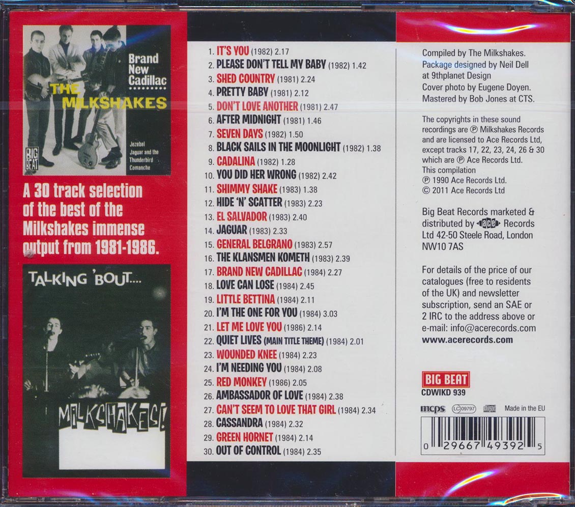 The Milkshakes - 19th Nervous Shake Down (30 tracks) [New CD]