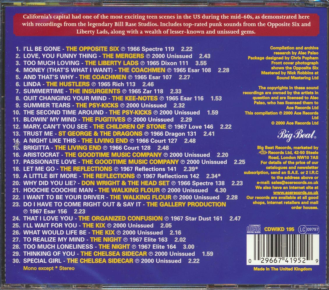 Various - The Sound Of Young Sacramento (30 tracks) [New CD]