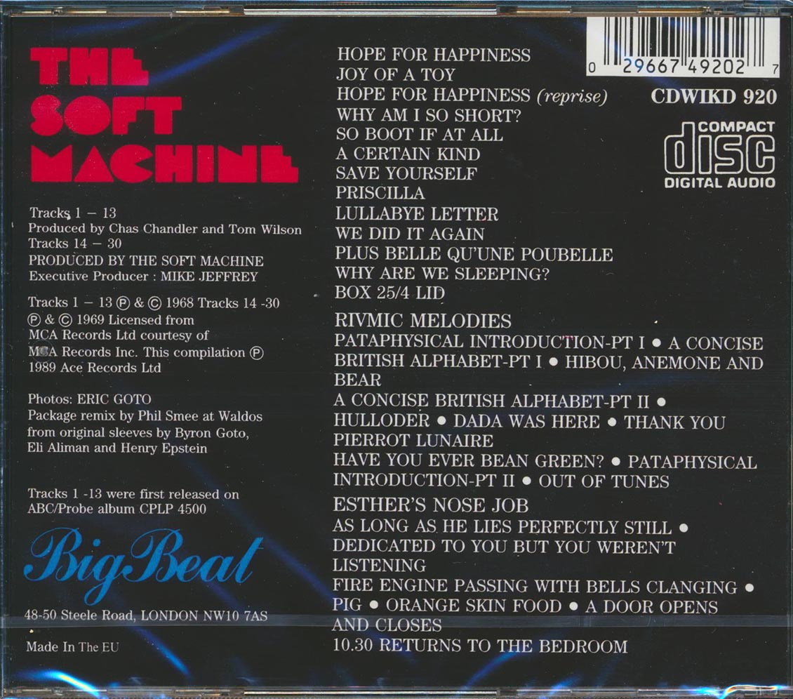 The Soft Machine - Volume 1 + Volume 2 (30 tracks) [New CD]
