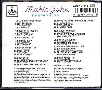 Mable John - Stay Out Of The Kitchen (26 tracks) [New CD]