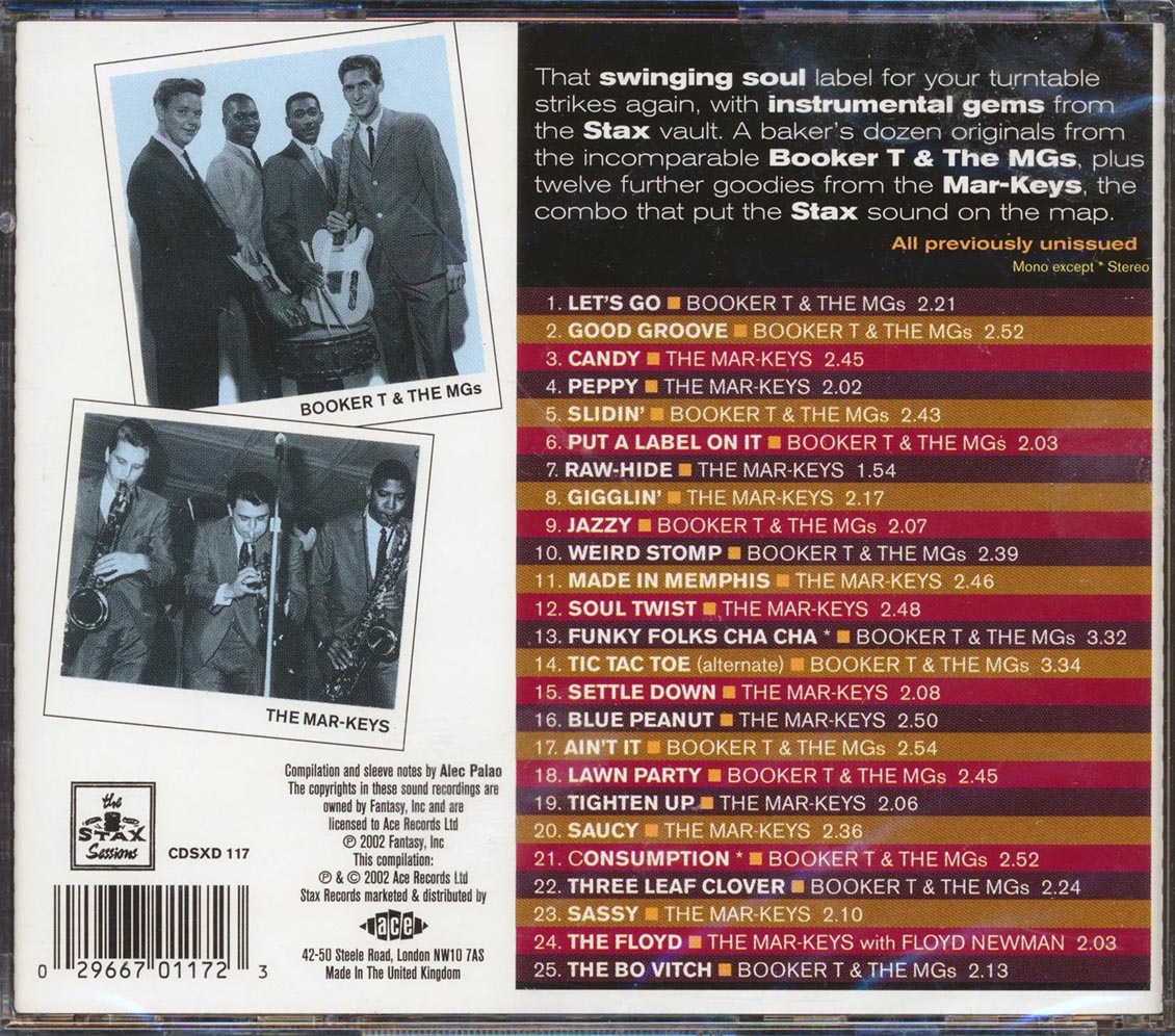 Booker T & The MG's, The Mar-Keys - Stax Instrumentals (25 tracks) [New CD]