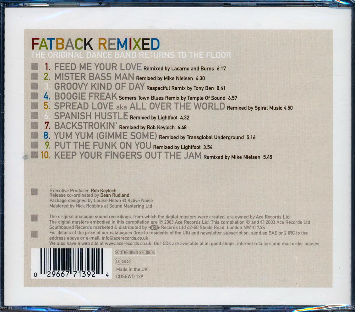 Fatback - Remixed [New CD]
