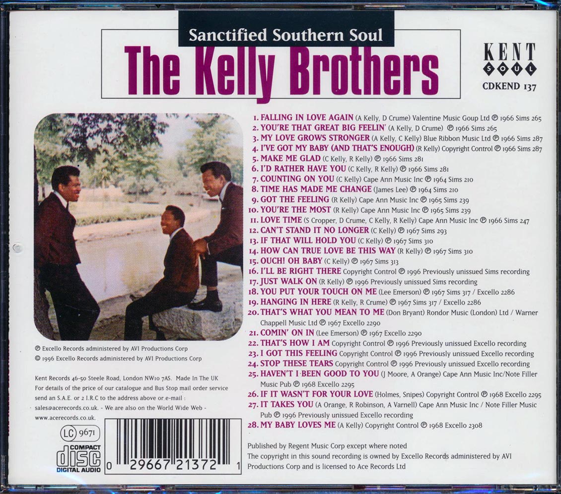 The Kelly Brothers - Sanctified Southern Soul (28 tracks) [New CD]