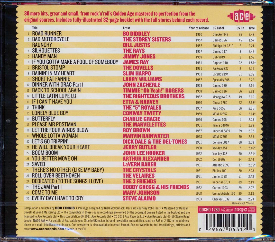 Various - The Golden Age Of American Rock N Roll Volume 12: 30 Hot 100 Hits From 1954-1963 (30 tracks) [New CD]