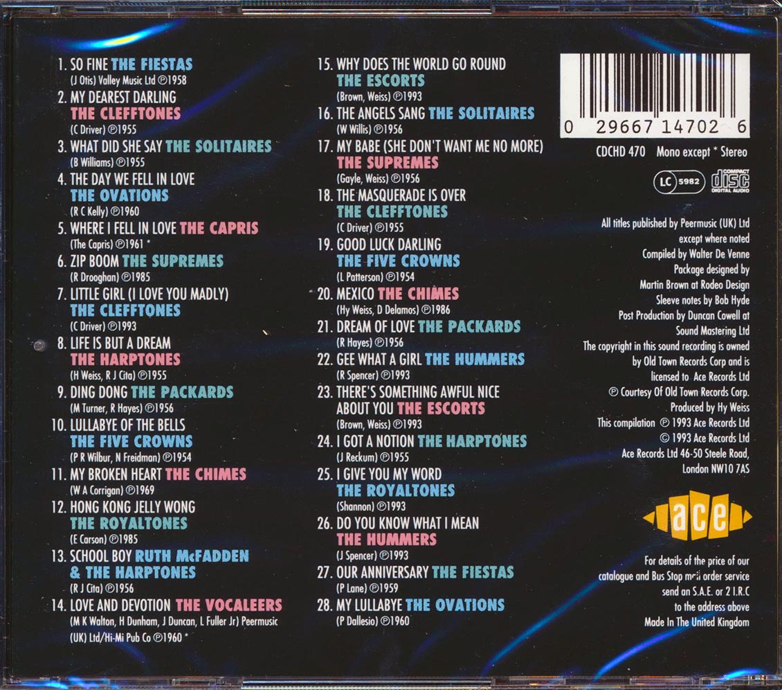 Various - Old Town Doo Wop Volume 2 (28 tracks) [New CD]