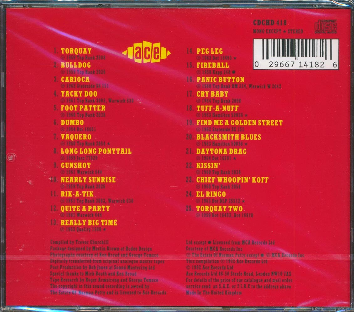 The Fireballs - The Best Of The Fireballs: The Original Norma Petty Masters (25 tracks) [New CD]