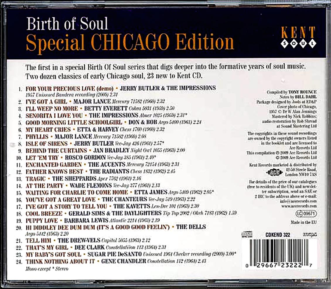 Various - Birth Of Soul: Special Chicago Edition (24 tracks) [New CD]
