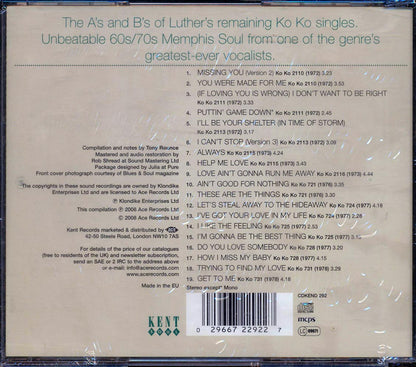 Luther Ingram - I Don't Want To Be Right: The Ko Ko Singles Volume 2 [New CD]