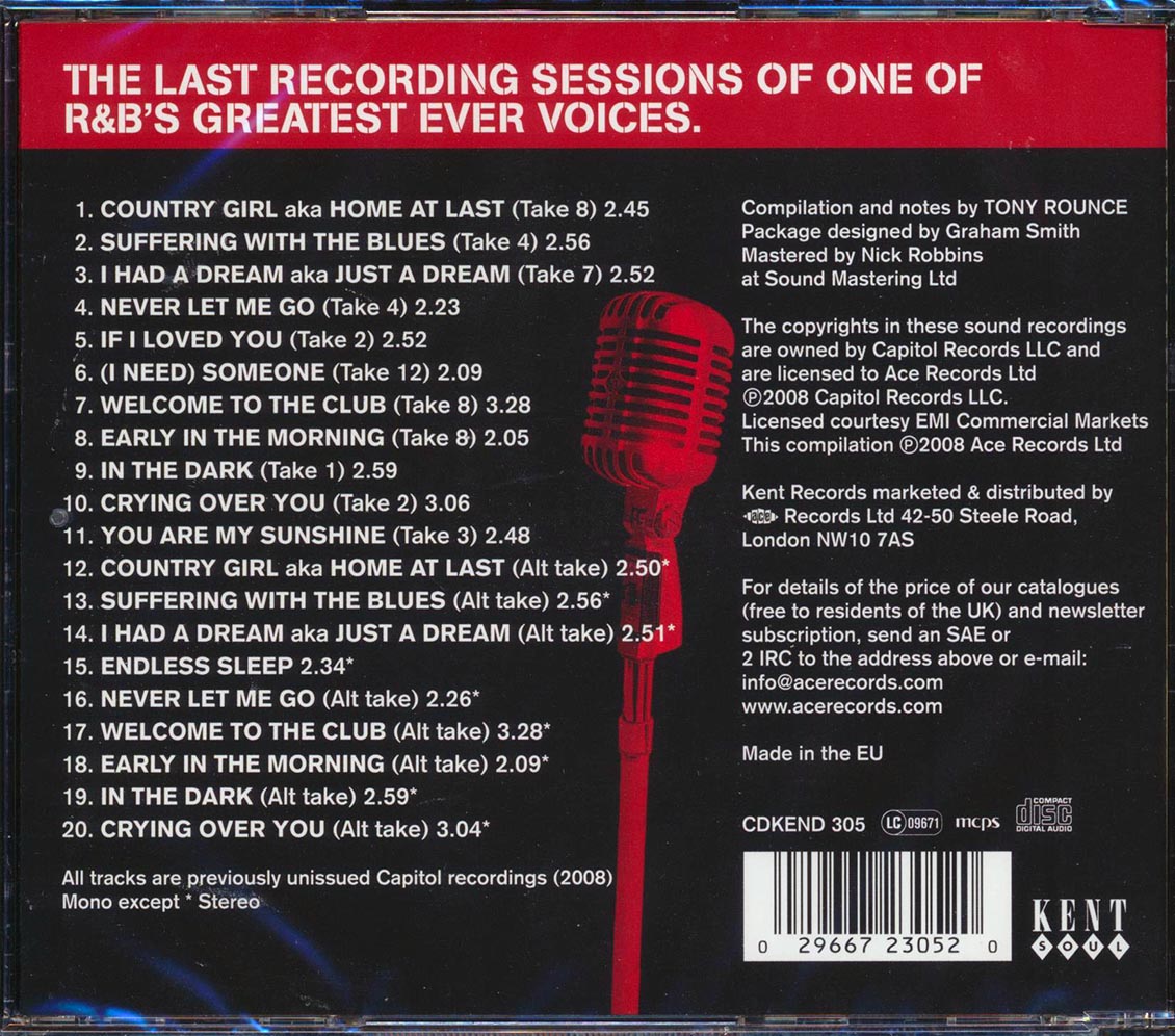 Little Willie John - Nineteen Sixty Six: The David Axelrod & HB Barnum Sessions (20 tracks) [New CD]