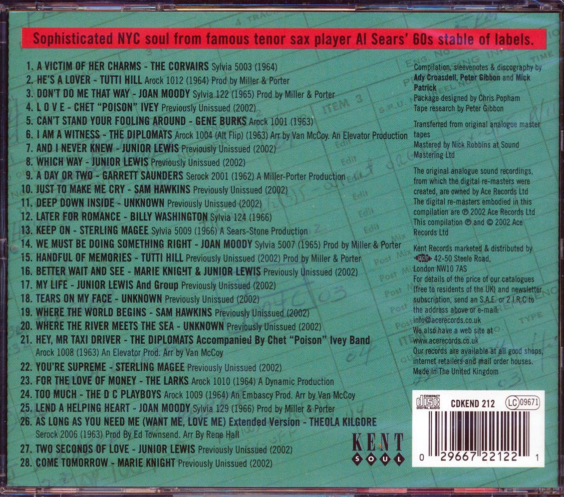 Various - The Arock & Sylvia Records Soul Story (28 tracks) [New CD]